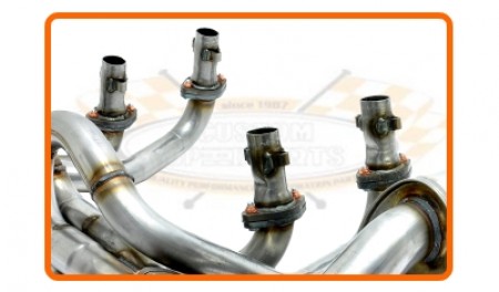 Système d'échappement CSP Python 48mm pour VW Type-4, 1967-'79  Combi ->67 et moteur Type 4 79-> 251204048L