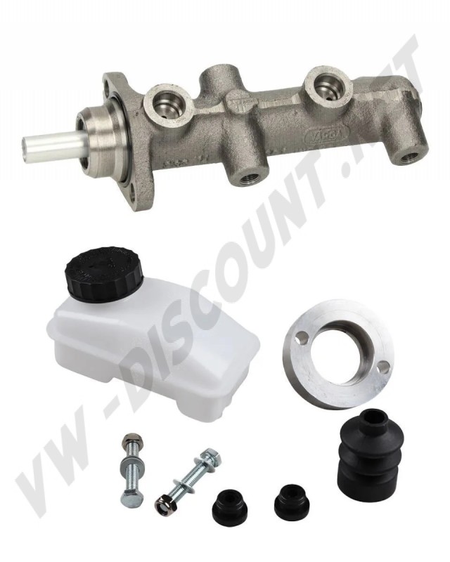 Kit de conversion double circuit pour VW T2 Split 1955-1967 avec maître-cylindre. Réf. 211698019.