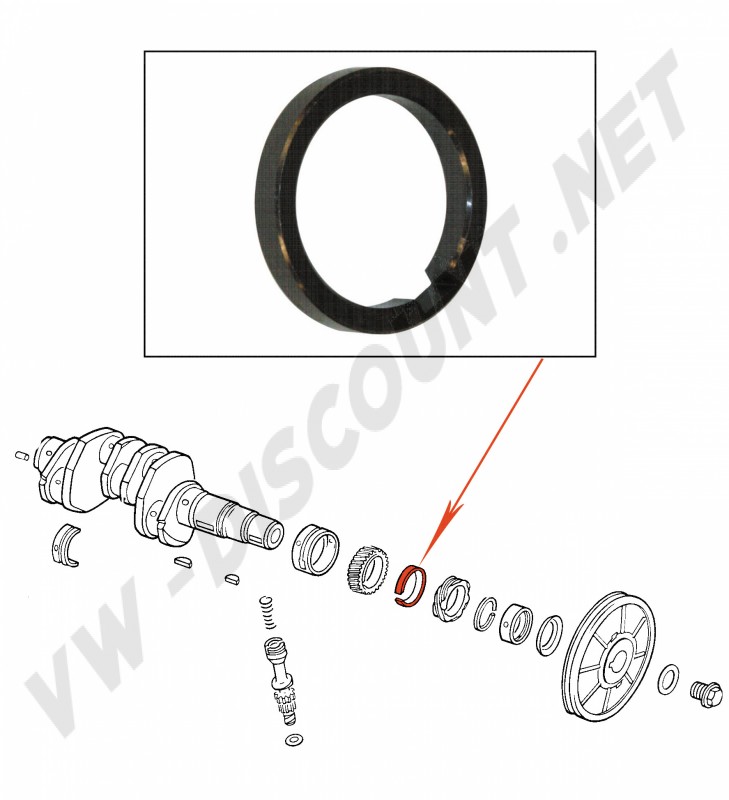 Espaceur de pignon renforcé, moteur Volkswagen refroidi par air, 16-9522-0, 16 9522 0, Volkswagen, sécurité moteur, train d'engrenages, haute performance, conversion mm