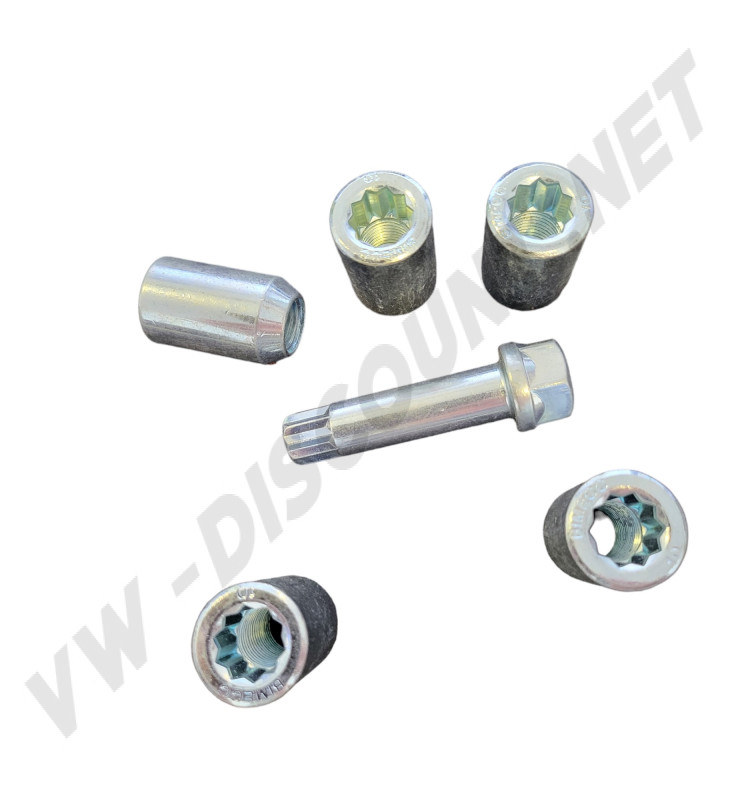 Kit d'Écrous Lug Tuner clé étoile 10 pans 14x1.5mm à Siège Conique 60°