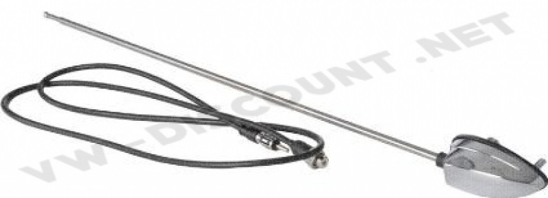 Antenne Radio Universelle à Montage Latéral Simple pour VW Coccinelle, Type 3, Bus, Thing (181) et autres, Base et Antenne en Chrome, Réf. Z05180251C 