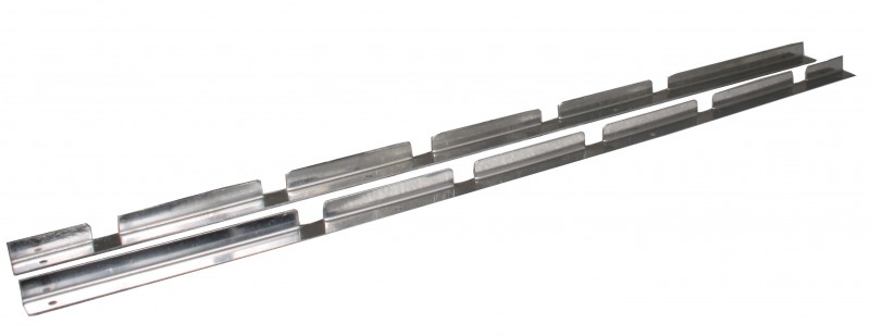 Barres inox de réglage de vitre de porte avant T2 55-->07/67. la paire 211837813A  Sur www.vw-discount.net