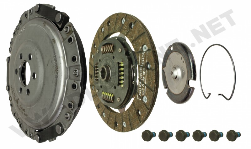 Kit embrayage, 068198141ES, 068-198-141-ES, VW GOLF, JETTA, diamètre 200 mm, 24 dents, plaque de dégagement, compatibilité véhicule, années de montage, performance, transmission de puissance.