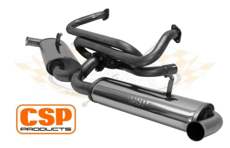 Échappement, Double T Bird, 38mm, CSP, Volkswagen, Coccinelle, Karmann, Moteur Type 1, 1300cc, 2000cc, 251001038D, 251 001 038 D