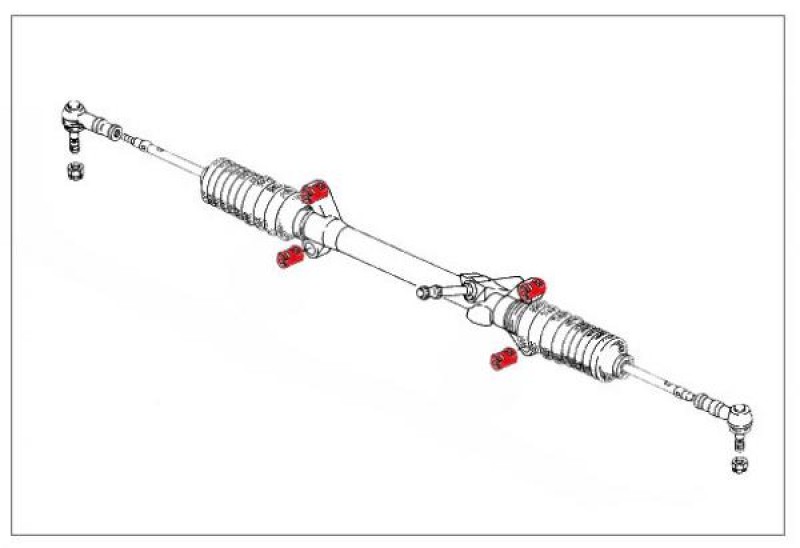 Silentbloc de crémaillère de direction Transporter 5/79-->7/92 251419081 Sur www.vw-discount.net