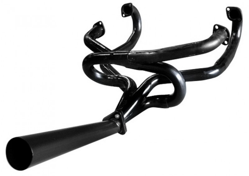 Système d'échappement 4 en 1 1-5/8 Compétition (avec stinger noir) pour moteur Volkswagen Type 1
