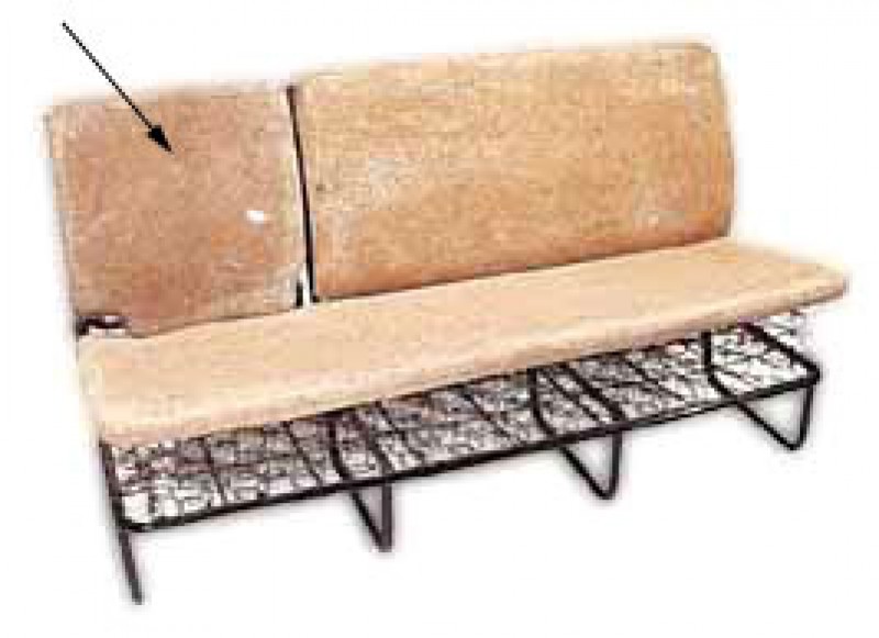 Rembourrage dossier banquette 1/3 Combi T2 Bay, Splitscreen