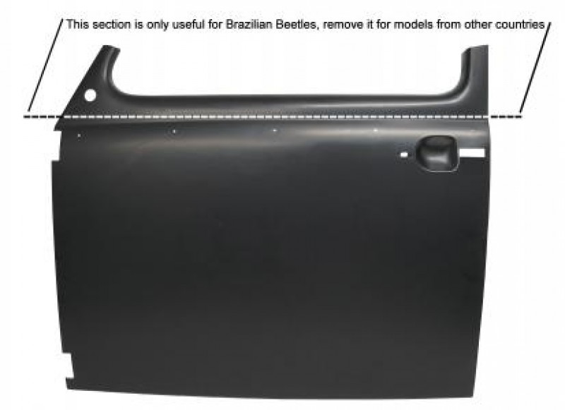 Panneau extérieur de porte avant gauche 08/67--> 111831105 Sur www.vw-discount.net