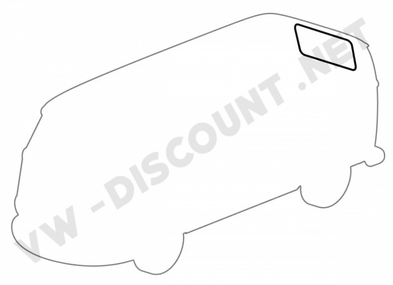 Joint lunette arrière VW Combi 241845521B