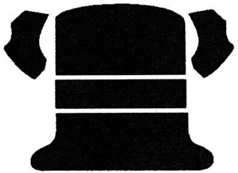 Moquette de coffre arrière noir coccinelle berline 08/64 à 07/72 5 pièces  incluant