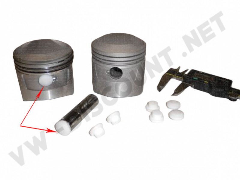 Bouchons d'axes de piston Teflon EMPI pour pistons VW de 90.5 mm