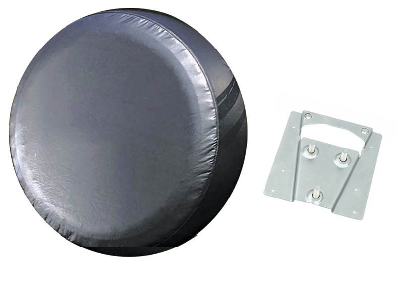 Support et housse de roue de secours vinyl noir Combi 00-4219-0 Sur www.vw-discount.net