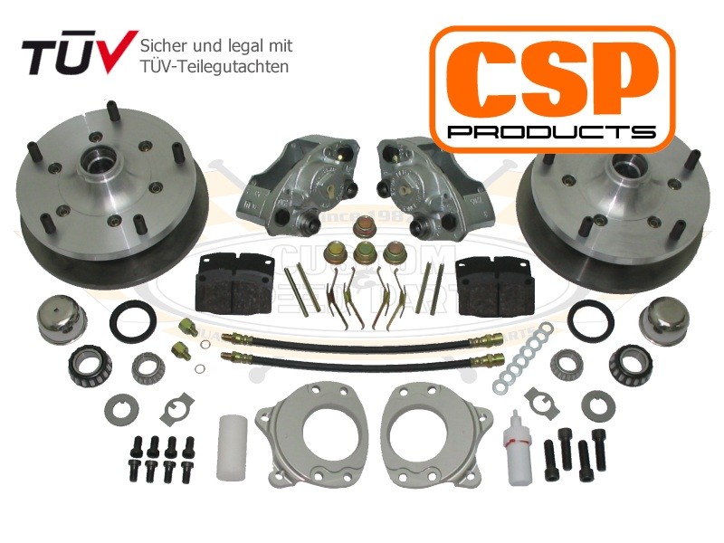 Kit de freins, Conversion, CSP, 5x205, Volkswagen Combi, 1964-1970, Jantes Tôle, 14 pouces, 4992645205-14, 499 264 520 514