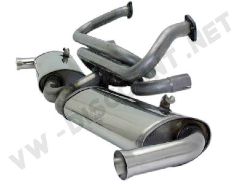 Échappement CSP, Karmann Ghia T14, inox, 251014038DH, 251-014-038-DH