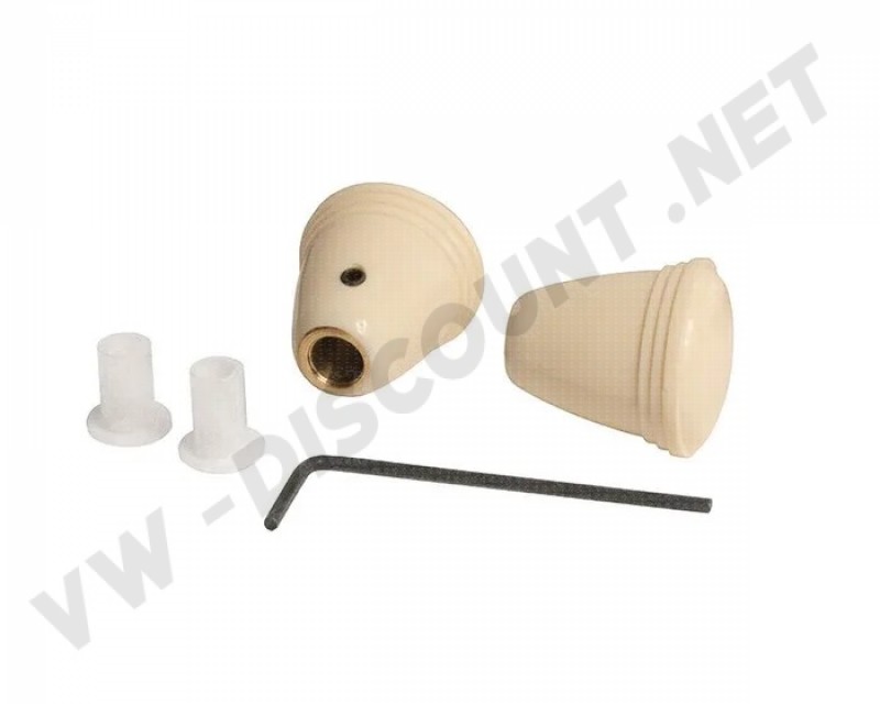 Boutons de Radio Ivoire à Fixation par Serrage pour Tableau de Bord - Lot de 2 - Réf. 113941544IV