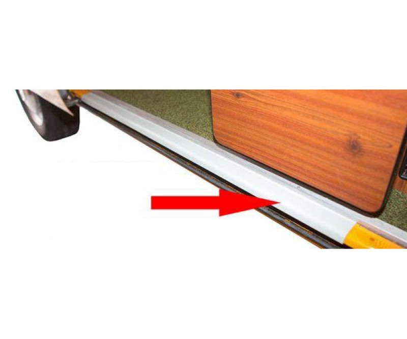Couvre seuil de  porte coulissante inférieure sur Westfalia baywindow 231853451 Sur www.vw-discount.net
