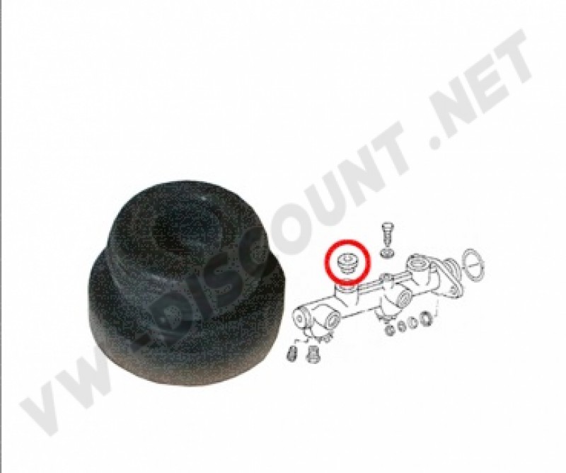 Joint d'étanchéité pour bocal de liquide de frein, VOLKSWAGEN tous modèles (12mm / 22mm) réf 357611817