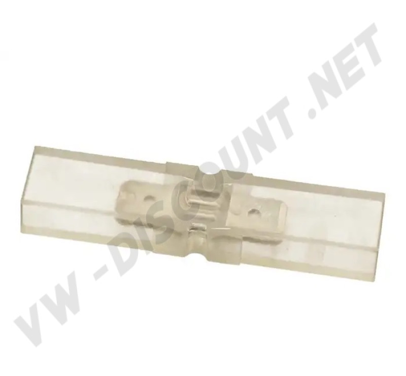 Connecteur Fiche 6.3mm Mâle-Mâle avec Protection Plastique pour Faisceaux Électriques Universel - Réf: 111937077 & 111 937 077