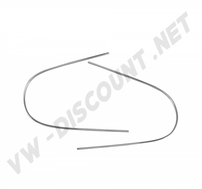 Moulure de Lunette Arrière, Coccinelle Cabriolet jusqu'à 07/57, Volkswagen, 151853355, 151 853 355, Aluminium anodisé, Clips non inclus