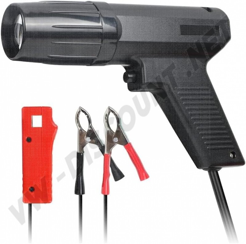 Lampe Stroboscopique, Pistolet d'Allumage, Synchronisation, Moteur à Essence 12V, Pince à Induction, Pinces Crocodiles, Voiture, Moto.