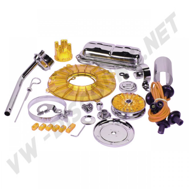  Kit chrome moteur, VW Jaune, moteurs VW refroidis à air, 0086550, 00-865-50.