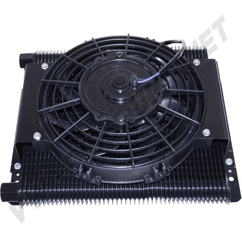 Kit de radiateur d'huile de compétition Mesa Tru Cool 96 plaques avec ventilateur électrique.