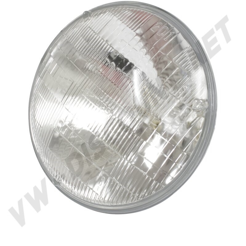 Optique scellée, 6V, phare style US, phare Buggy, insert de phare, 7", rond, ampoule intégrée, faisceau principal, feux de croisement, 00-9303-0.