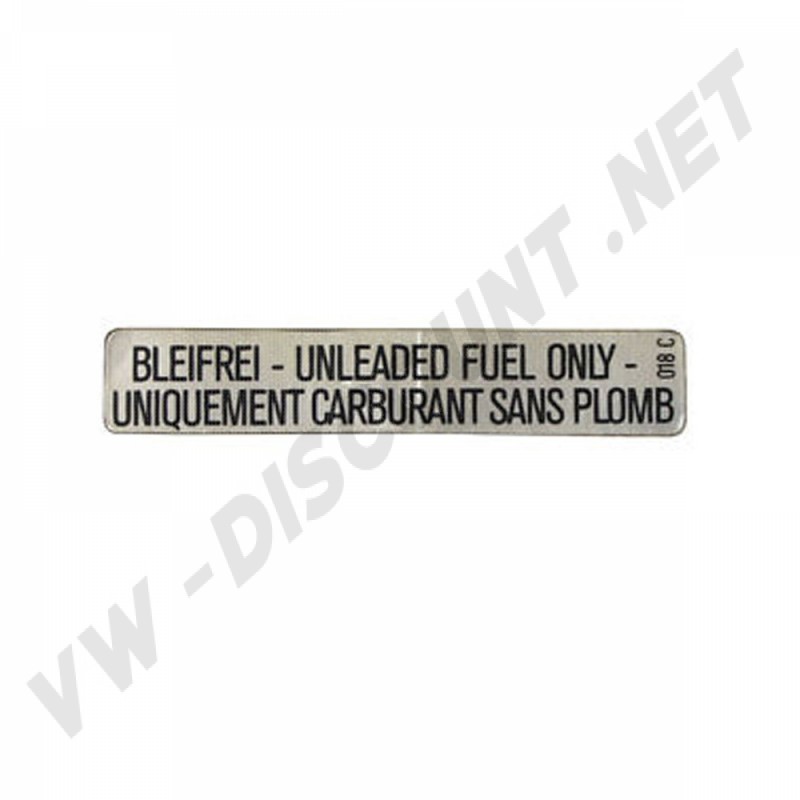 Autocollant carburant sans plomb 000010018C Sur www.dream-machine.fr