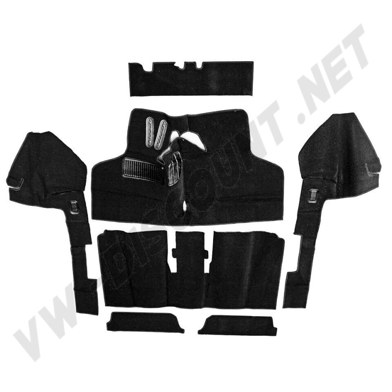  Type 3 08/64-07/73 avec notre kit moquette 7 pièces de haute qualité. Référence DM0595, DM0 595.  