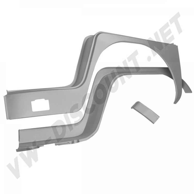 Restaurez votre VW Combi avec notre Kit (3 pièces) d'arc d'aile avant, côté conducteur. Réf. 211809501A-3P et 211.809.501.A-3P.