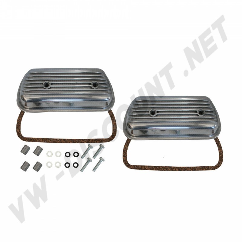 Cache Culbuteurs "Billet" Aluminium à Visser (Paire avec Nécessaire de Fixation et Joints) AC101460 