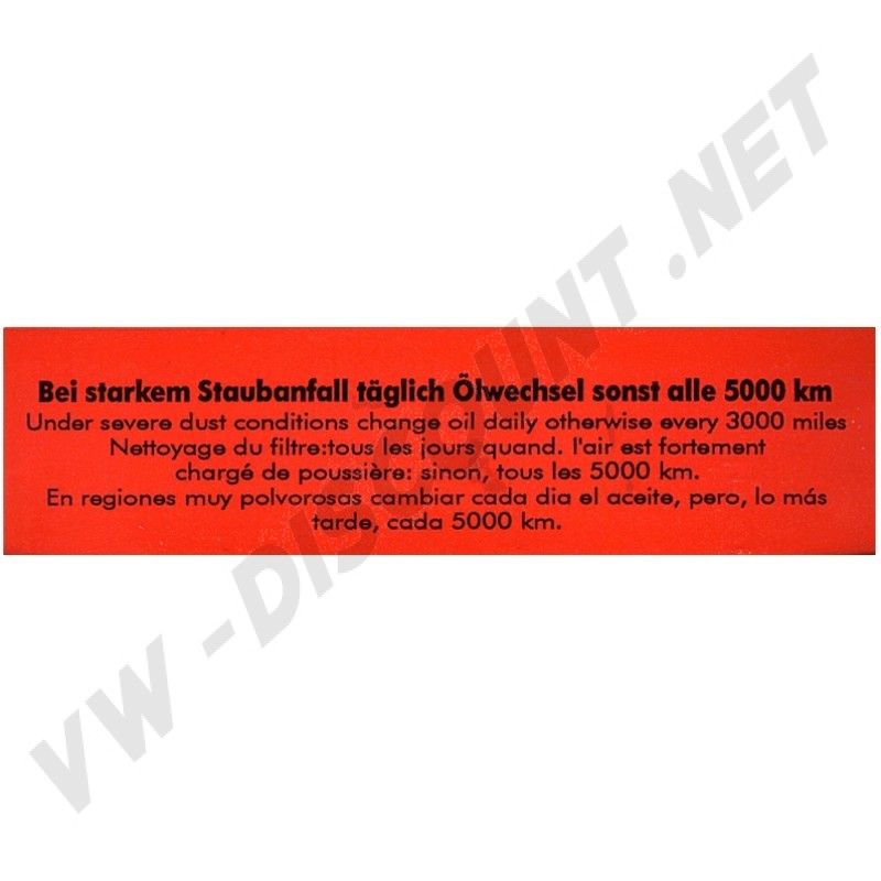 Sticker-Entretien-Filtre-Air-VW-Cocinelle-Combi