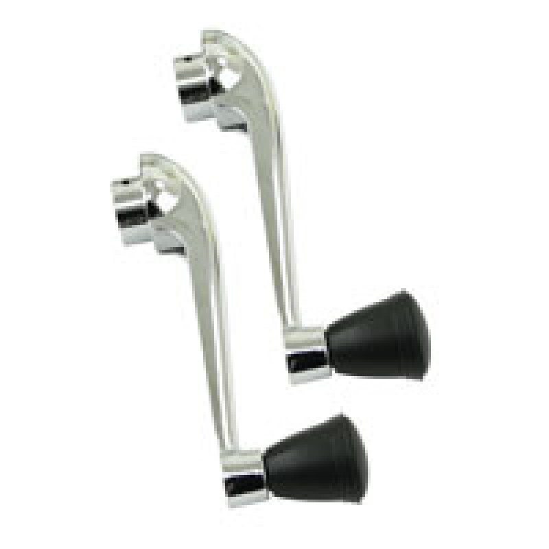 Poignée de vitre chromée + noire 57-->>67. la paire 113837581ABK Sur www.vw-discount.net