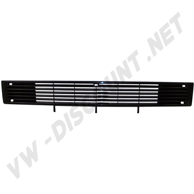 VW Transporter T25 / T3, Calandre basse, Grille de calandre inférieure, 05/1979 - 07/1992, Noire, 200 mm x 50 mm x 1180 mm, 251853663, 251-853-663.