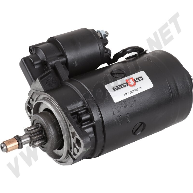 Démarreur, 1.7 kW, VW CADDY I, GOLF 1, JETTA 1, Diesel, Pickup, Hatchback, Saloon, 50 BHP, 54 BHP, 55 BHP, 70 BHP, JK, ME, CK, CR, CY, 068911023E, 068-911-023E, reconditionné.