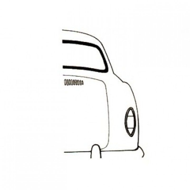 Joint de lunette arrière pour jonc Ghia 57-66 143845521A Sur www.vw-discount.net