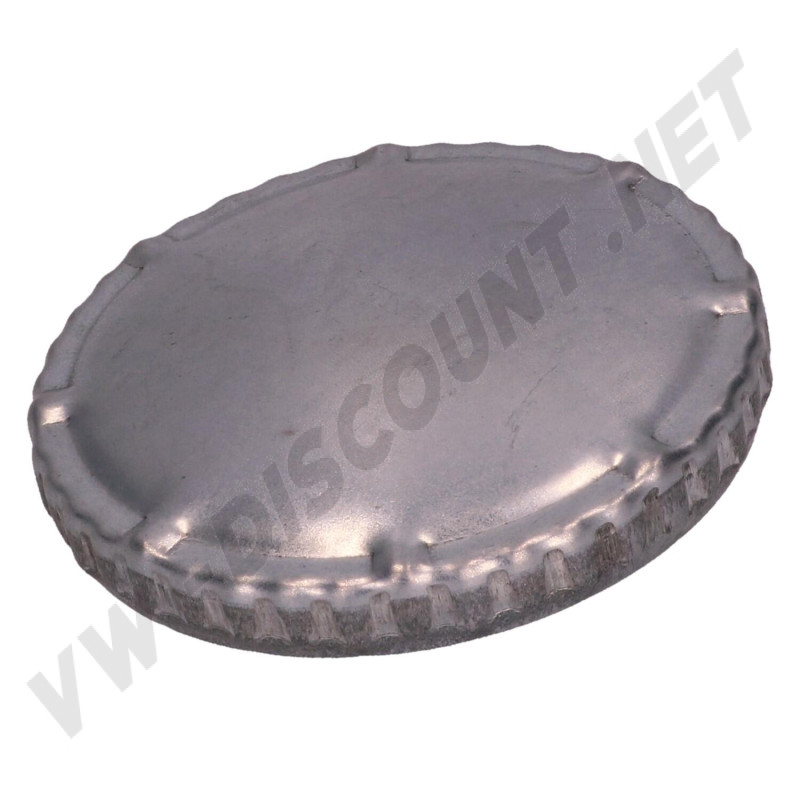 Bouchon de réservoir essence en métal 80mm pour Coccinelle, Karmann Ghia 08/55->07/60 et Combi Combi 08/52-03/55