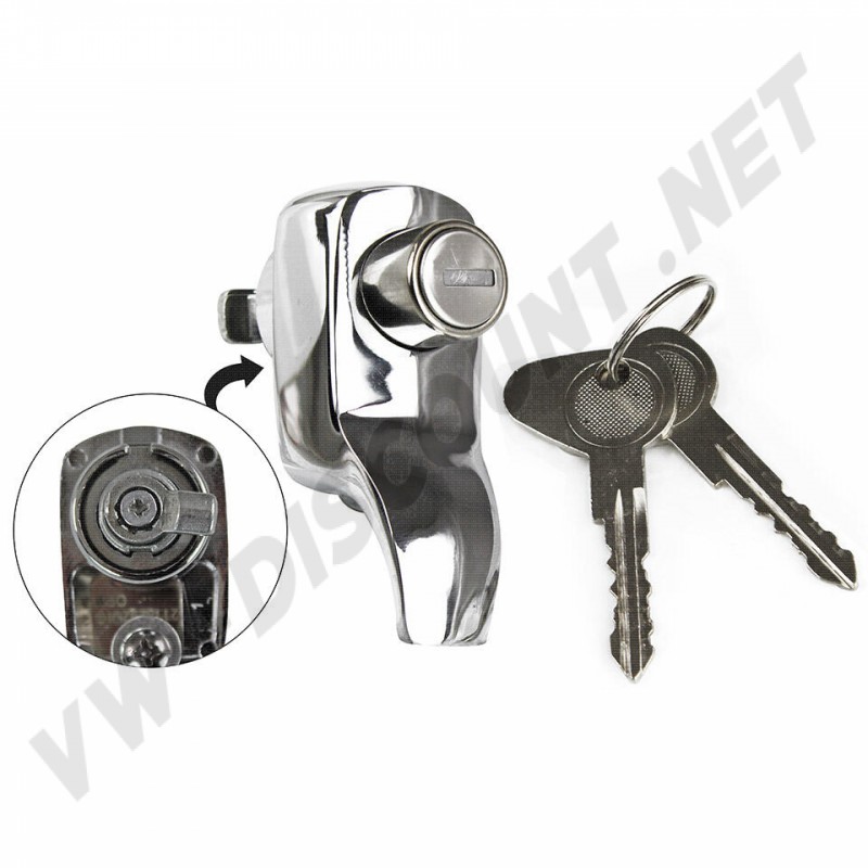 Serrure Hayon Chromée Premium VW Combi 66-71