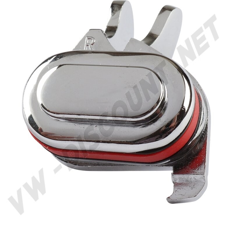 verrou vitre coulissante droit, Combi Split T1, Kombi Brésil, pièce de rechange, réparation VW, réf. 211837822A, chrome