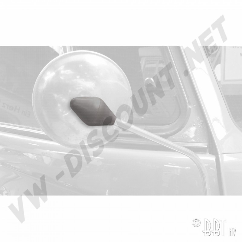 Cache gris, attache rétroviseur, Volkswagen Combi, -07/67, accessoire vintage, années 60, réf. 211857545C