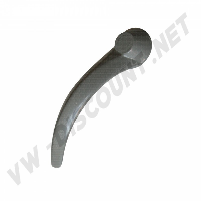 Poignée intérieure, plastique beige, Volkswagen Combi, Combi Brésil, 08/58-12/63, -93, fixation par axe, 241837225B.