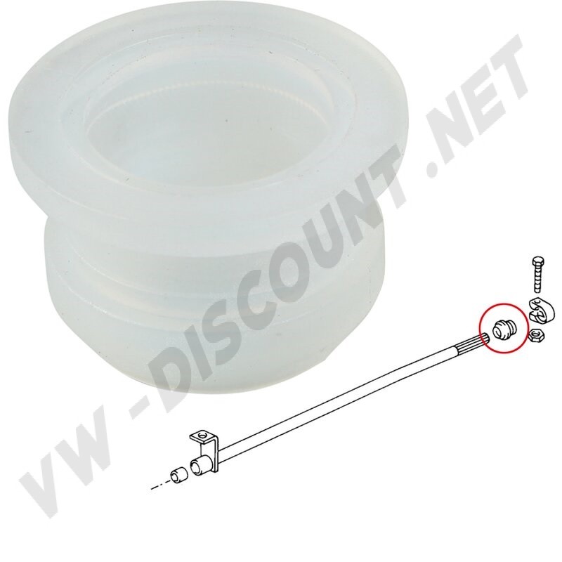 Bague Guide, Tringle Boîte à Vitesse, VW Transporter T25, 1.6L-2.0L, 1979-1982, Diesel, 251711207, 251 711 207