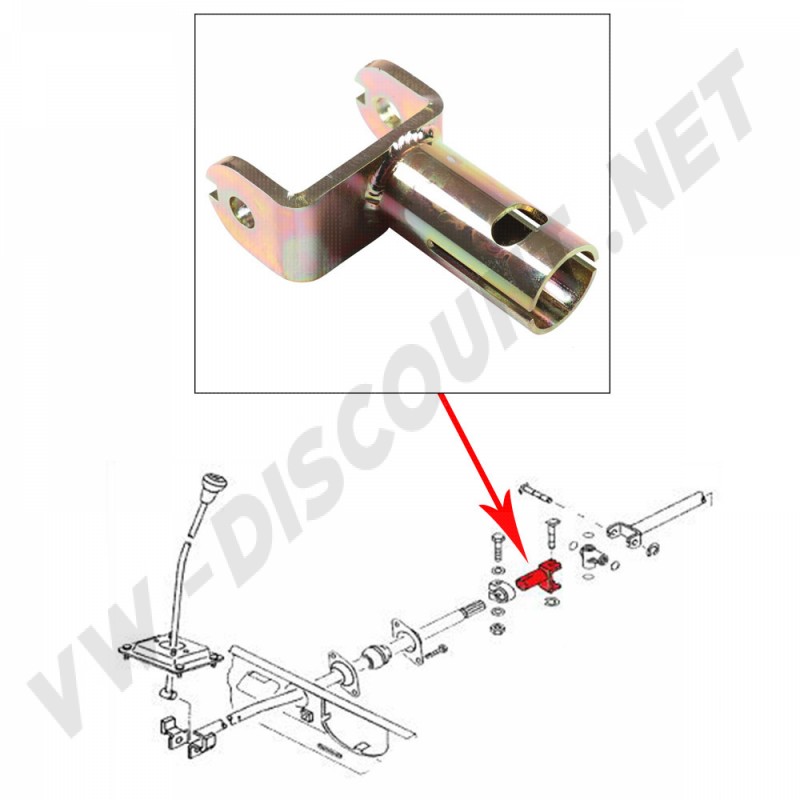 Axe Central, Boîte à Vitesses, Manuelle, VW Transporter T25, 1982-1992, Essence, Diesel, Turbo-Diesel, 251711575B, 251 711 575 B