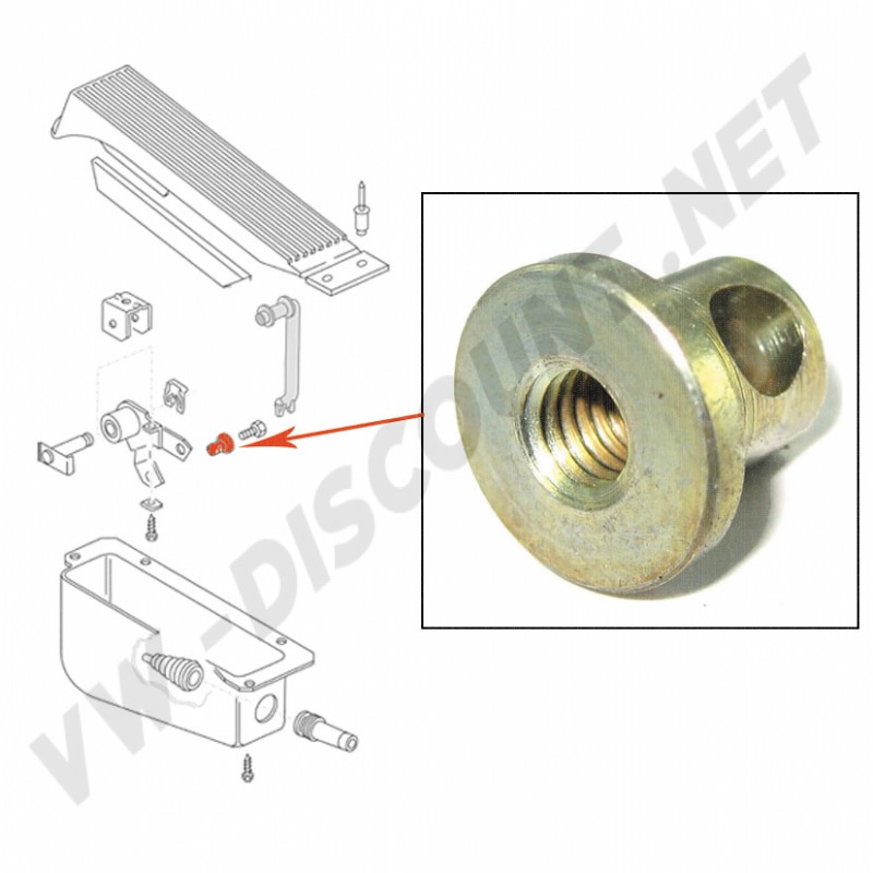 Boulon de Retenue, Levier Pédale Accélérateur, VW Transporter T25, 5/1979-7/1992, 251721577, 251-721-577