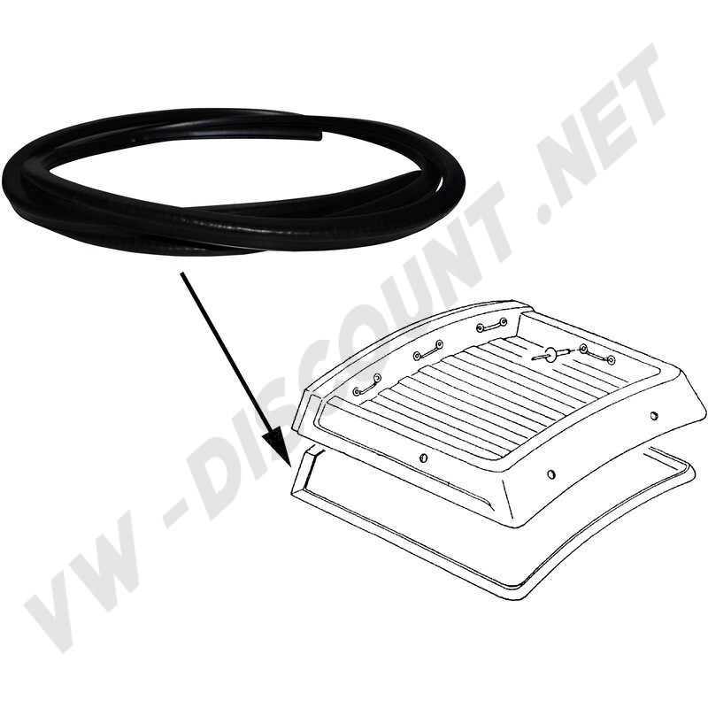 Joint de toit fixe avec galerie Westfalia pour VW T3/T25 (05/79-07/92)