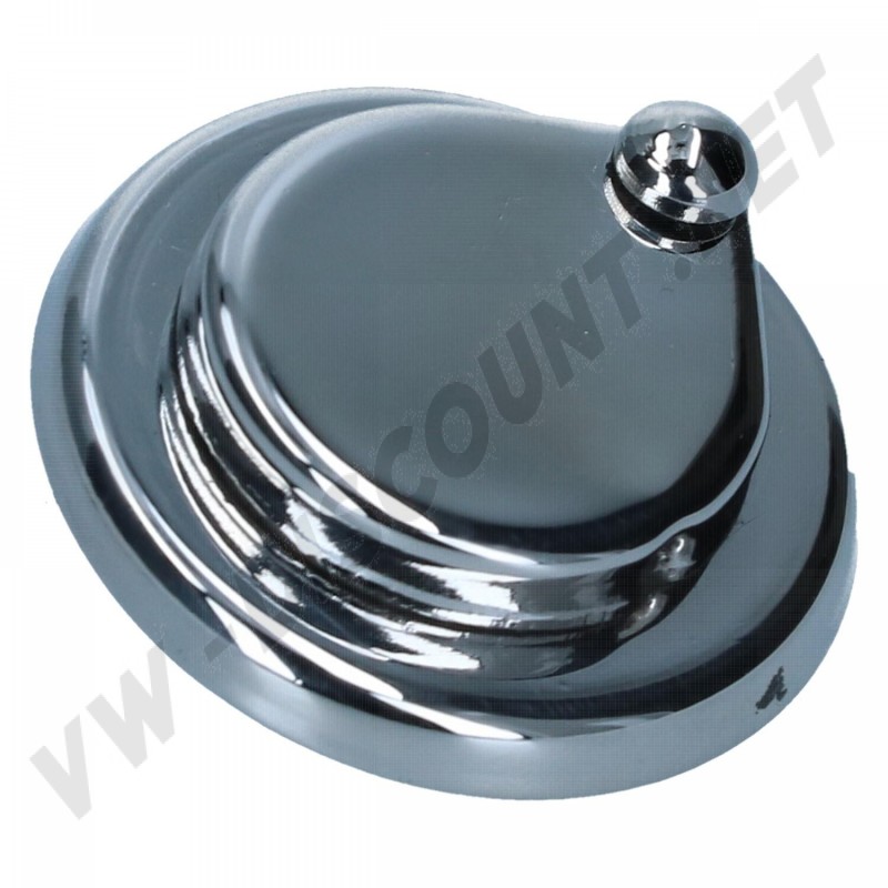 Couvre serrure, tosette, métal chromé, Volkswagen Combi, 03/55-07/65, protection mécanisme d'ouverture, 261827575.