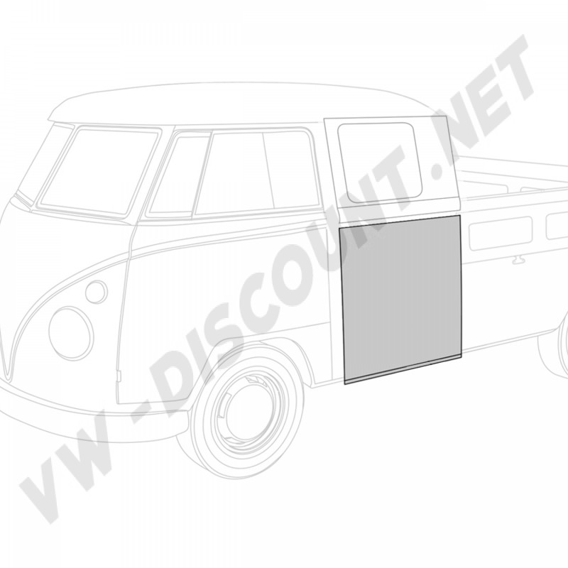 Tôle de réparation latérale basse gauche pour Volkswagen Split Double Cabine 1950-1967