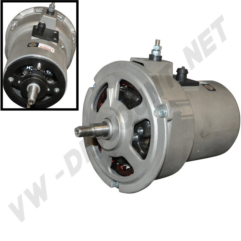 Alternateur neuf, Bosch, 12V, 55A, Volkswagen, Moteur Typ1, Régulateur incorporé, Compatibilité Volkswagen, 1200, 1300, 1600, Voltage 12V, Ampérage 55A, Qualité supérieure, Remplacement alternateur, Puissance électrique.
