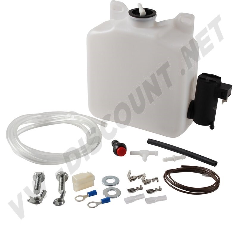 Kit lave-glace électrique, universel, 12V, réservoir, interrupteur, dimensions 21x17x6cm, AC980001