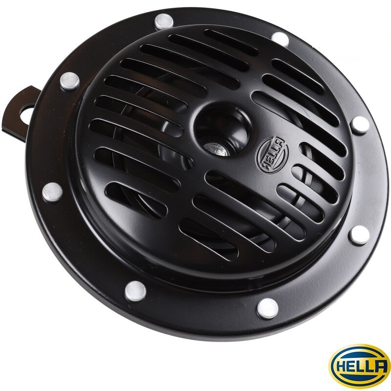 Klaxon 12V, 380Hz, Ancien Design Bosch, Marque Hella Origine, Homologué E-type, AC951200, AC 951 200, Tonalité Unique, 12V